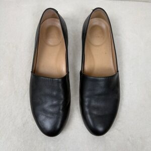 Dansko Larisa Leather Slip On Loafers Women's Size 39 Black Comfort Casual Shoes